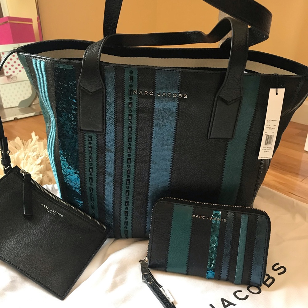 Marc Jacobs wingman tote and wallet set